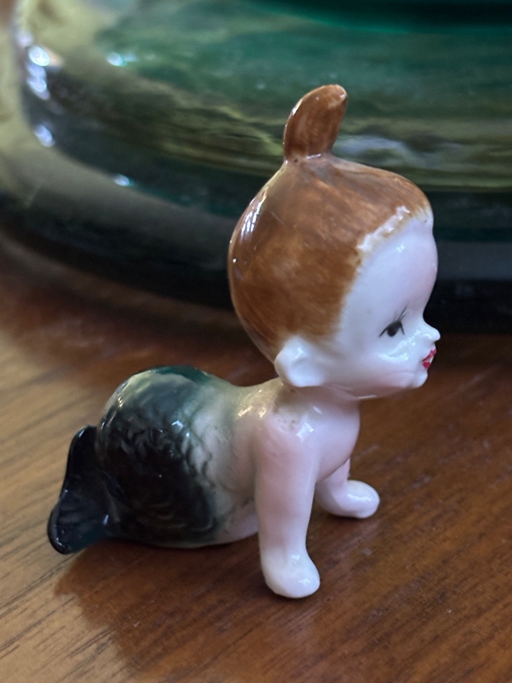 Vintage Bradley Japan Bone China Kewpie-Style Mermaid Figurine RARE